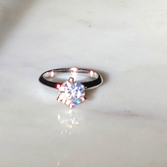 SOLD!!! CERTIFIED 2 CARAT MOISSANITE DIAMOND RING - Picture 1 of 5